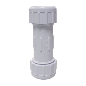Pvc Compression Coupling  3/4 In White