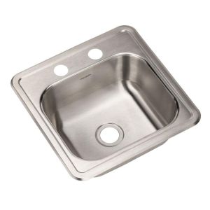 Cronexrabo Single American Style Bar Sink 15x15 In Stainless Steel 1 Each CXP662