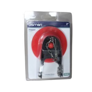 Bisman Red Toilet Flapper With Chain 1 Ea BM2069BL