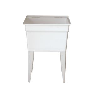 TechnoForm Poly Laundry Tub Wth Legs White 1 Each TLTW