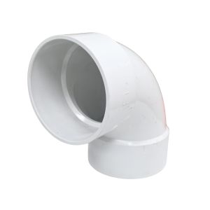PVC 90-Degree Elbow Fitting -White 6