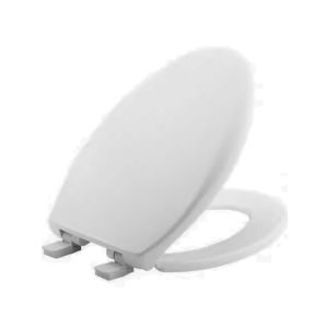 Elongated Plastic Toilet Seat – White