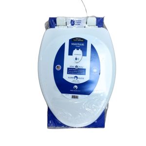 Toilet  Seat Elng Wood -White