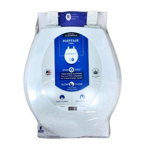 Mayfair Kendall Round Toilet Seat – Slow Close, White