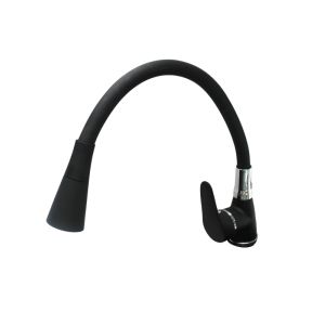 Flexible Neck Kitchen Faucet  Matte Black 1Ea  Mq-418