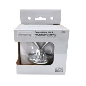 Double Robe Hook – Polished Chrome