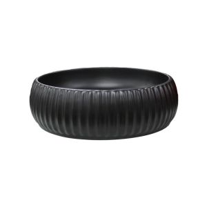 Counter Top Basin Porcelain Black 420x420x150mm 1 Each  6371-MB
