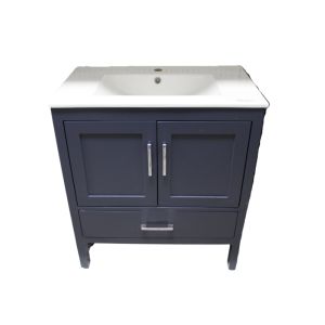 Waterproof PVC Cabinet with Backboard Navy Blue 1 Each P01-30 MBL