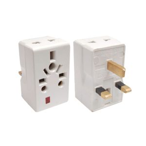 Cronexrabo Multicolor Plug Adaptor 3-pin Fitting With Neon White CXE4046