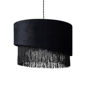Black Pendant Light With Tassels  D400*H380  1 Ea SKD-P80070