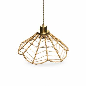 Pendant Woven Twine Light D330*H150  1 Ea SKD-P80085