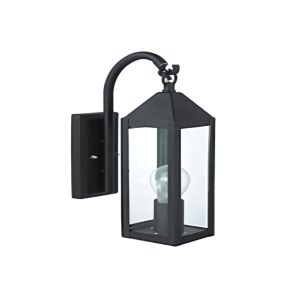 Lafayette Wall Lamp E27 60W 110V Steel Glass 1 Ea 50205A-BK