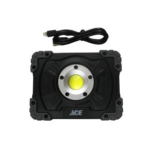 Ace Work Floodlight Rechargeable Water Resistant 5W 500 Lumens  1 Ea 3999598