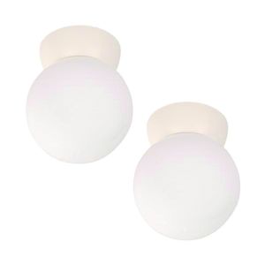Hillman Ceiling Fixure Twin Pack White 1 Each 852337