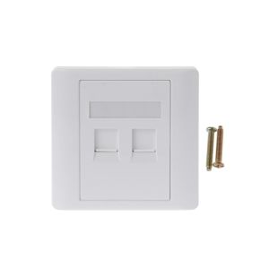 86 Type Double Ethernet Interface Panel AOE-BJ0228