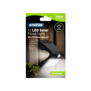 Status Solar Floodlight With Sensor 1Ea SLEDSL1PKB6