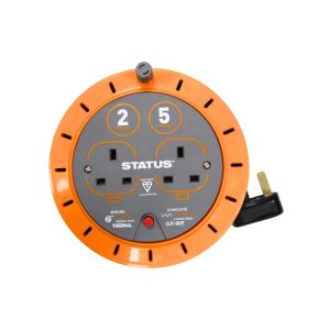 Status 2 Socket Extension Reel 5m 1Ea S10A5MCR6