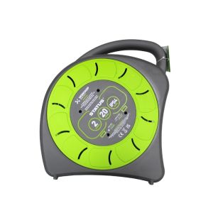 Status IP54 Weatherproof Cable Reel 20m, 2 Socket 1Ea S20M2G13AIP54CR2