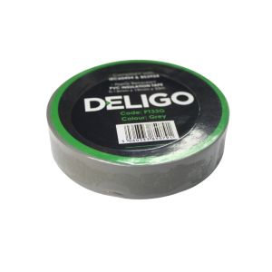 Deligo PVC Insulation Tape 19mm x 0.13mm x 33mtr Grey 1 Roll Grey PT33G