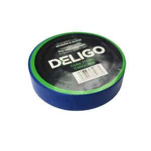 Deligo PVC Insulation Tape 19mm x 0.13mm x 33mtr Blue 1 Roll PT33BU