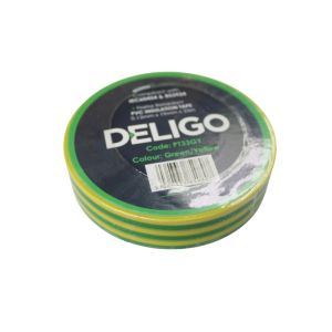 PVC Insulation Tape 19mm x 0.13 mm x 33mtr Gr & Ylw 1 Roll PT33GY