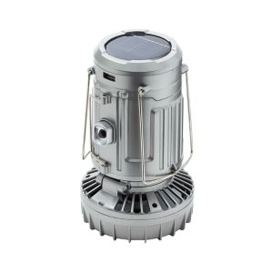 Solar Tent Light With Fan Small 1500mAh White Light 1 Ea AOE-BJ0807-123