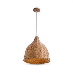 Handwoven Rattan Pendant Light 1xe27 1Ea 955WOODY2