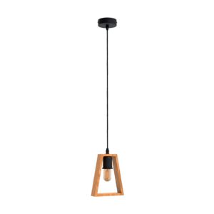 Wooden Frame Pendant Light