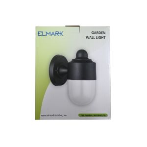 Elmark Garden Wall Light Ip44 1xe27 Black 1Ea 96518WD/BL