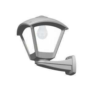 Dario 250 Garden Wall Lamp – Grey, 1 × E27