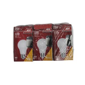 ACE Led Bulb A55-e27 Frosted 100-240v 50-60hz 3pk 1Ea 3012772