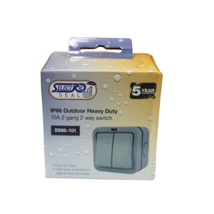 Selectric Seal Switch IP66 2G 2W 10A  1 Ea SS66-101