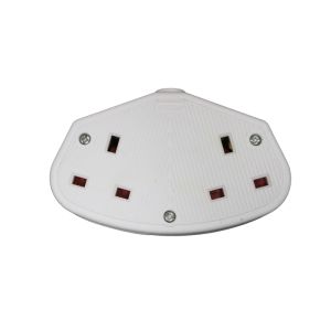 Allied Trailing Socket Heavy Duty 2G 13A White 1 Ea 8828RW