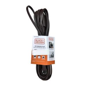 BLACK+DECKER Indoor Extension Cord – 12 ft, Black