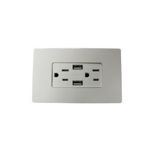DUPLEX TR RECEPTACLE DUAL USB CHARGER output 4.0A 1 each 28 20863-1