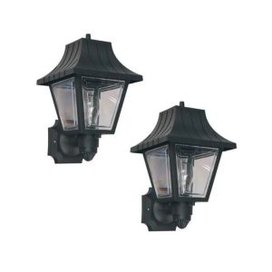 Wall Lamp 40W – Black Outdoor Wall Light (2pcs Set)
