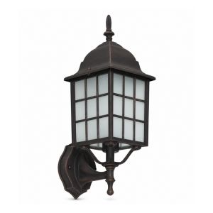 Outdoor Wall Lantern Light Fixture Rust Finish E27 100W