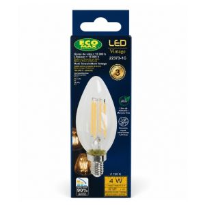 LED Filament Candle Bulb 4W E14 Warm White