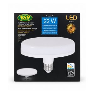  LED UFO Light Bulb 22W Cool White E27 Base