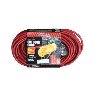 CYG Extension Cord Sjtw Triple Outlet 15M 49Ft 14/3 Yellow 1 Ea 4450