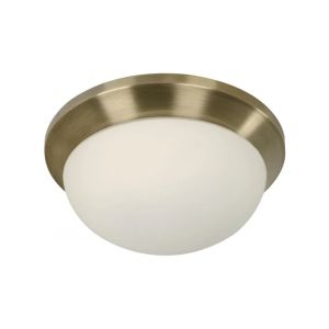 Brushed Brass Flush-Mount Ceiling Light -  E27 40W