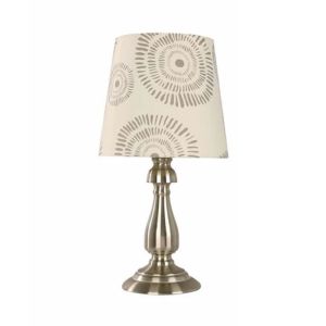 Lumicentro Table Lamp 1L E27 40W Satin Nickel 1 Ea 32776-4