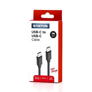 Jendee Usb C To Usb C Fast Charge Cable 2m Black 1 Ea CTC2MBRBL10