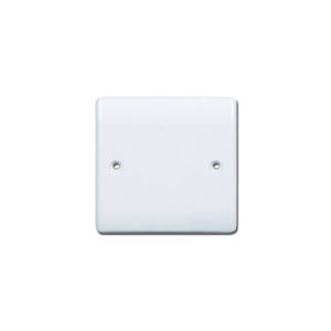 Cronexrabo Single Blank Plate White 1 Each CXE7016