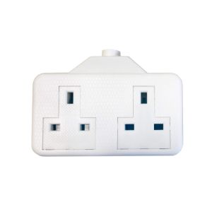 Socket Twin Trail White 1 Each CEDTS2RW