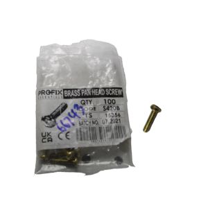Jendee CED Pan Head Screw Brass m4 x 20mm S420B