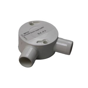 Cronexrabo Conduit Circular Box Angled 20 Mm White 1 Each CXE5005