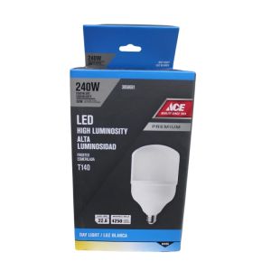 ACE LED BULB  50W T140 E27 FROSTED 4250 LUMENS DAYLIGHT 100-240V 50/60HZ CE