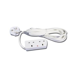Cronexrabo 2 Gang Extention Lead 5 Mt White 1 Each CXE3072