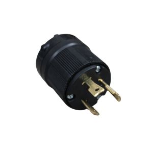 Locking Plug L6-30P Black 30A 250v 1 Each  AOE-BJ0718-120